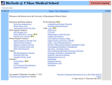 Tablet Screenshot of biotools.umassmed.edu