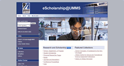 Desktop Screenshot of escholarship.umassmed.edu